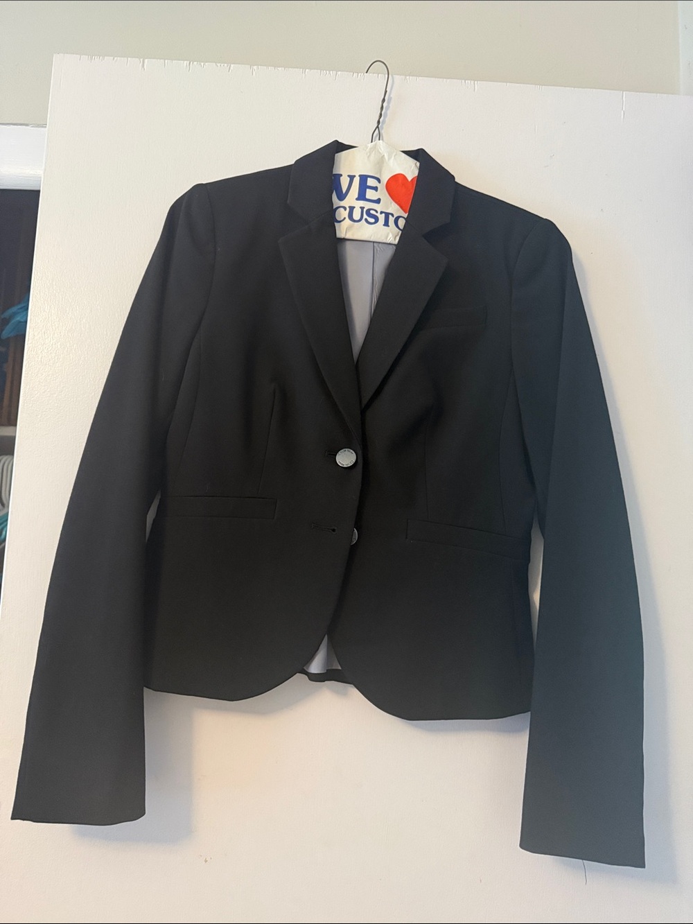 Calvin Klein Black Two-Button Tailored Blazer